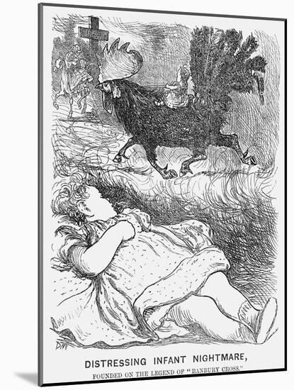 Distressing Infant Nightmare, 1865-George Du Maurier-Mounted Giclee Print