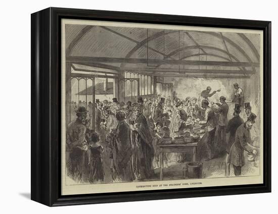 Distributing Soup at the Strangers' Home, Limehouse-null-Framed Premier Image Canvas