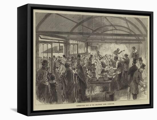 Distributing Soup at the Strangers' Home, Limehouse-null-Framed Premier Image Canvas
