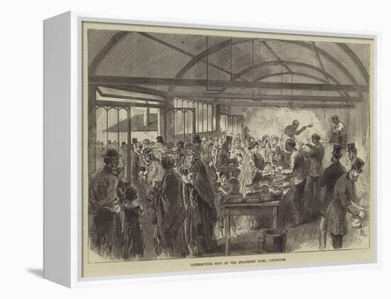 Distributing Soup at the Strangers' Home, Limehouse-null-Framed Premier Image Canvas