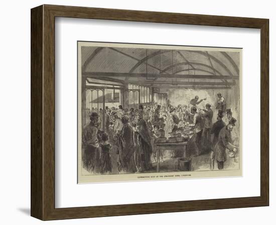 Distributing Soup at the Strangers' Home, Limehouse-null-Framed Premium Giclee Print