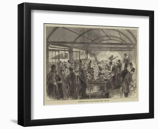 Distributing Soup at the Strangers' Home, Limehouse-null-Framed Premium Giclee Print