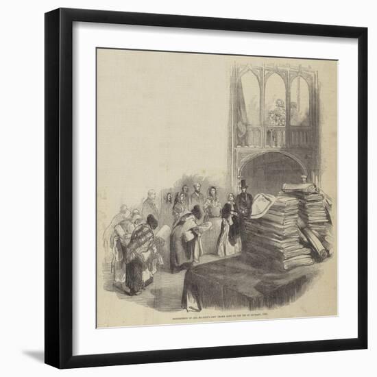 Distribution of Her Majesty's New Year's Alms on 1 January 1846-null-Framed Giclee Print