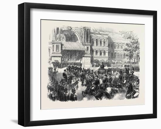 Distribution of Prizes of the Paris Exhibition-null-Framed Giclee Print