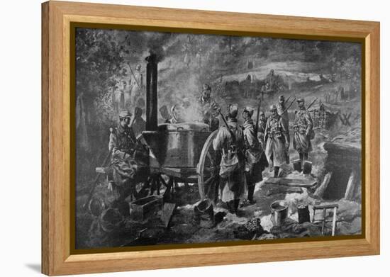 Distribution of Soup at the Front, 1915-null-Framed Premier Image Canvas