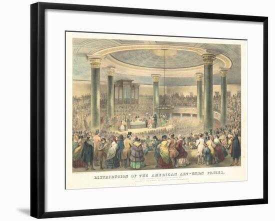 Distribution of the American Art-Union Prices-Francis D'Avignon-Framed Giclee Print