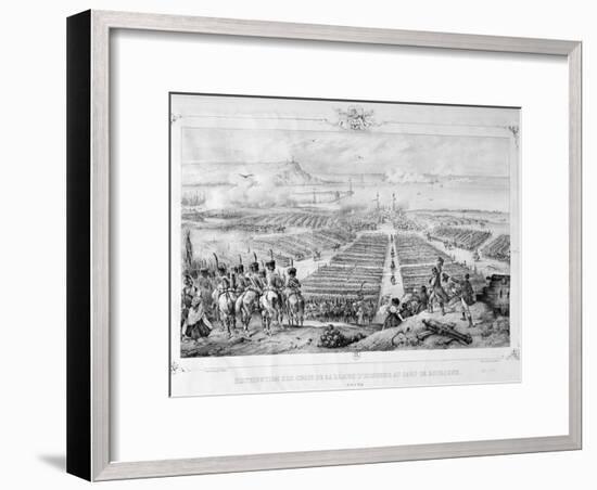Distribution of the Crosses of the Legion of Honor at the Camp of Boulogne, 16 August 1804, 1841-null-Framed Giclee Print