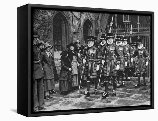 Distribution of the Maundy Money by Yeomen Warders, Tower of London, 1926-1927-null-Framed Premier Image Canvas