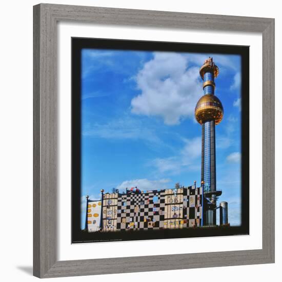 District Heating Plant Spittelau , Vienna-Friedensreich Hundertwasser-Framed Art Print