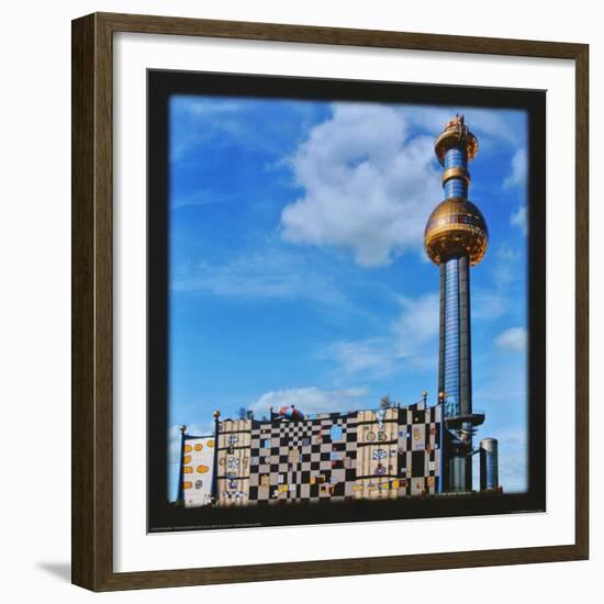 District Heating Plant Spittelau , Vienna-Friedensreich Hundertwasser-Framed Art Print