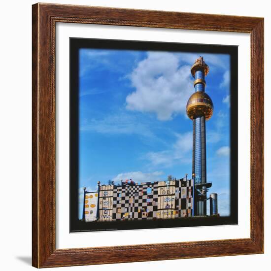 District Heating Plant Spittelau , Vienna-Friedensreich Hundertwasser-Framed Art Print