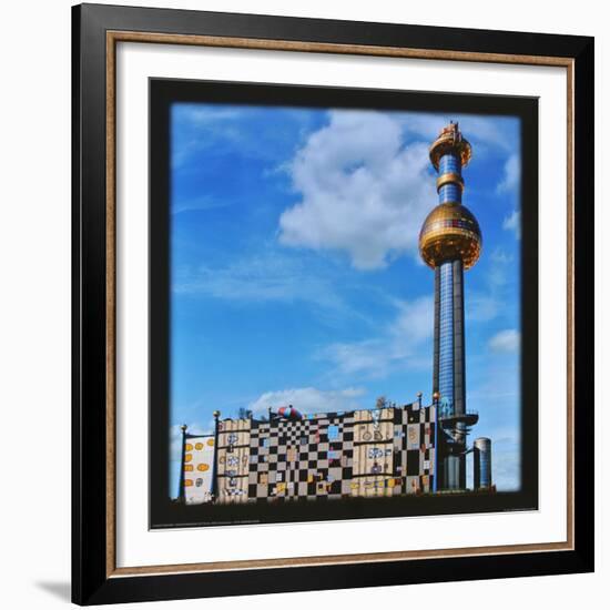 District Heating Plant Spittelau , Vienna-Friedensreich Hundertwasser-Framed Art Print