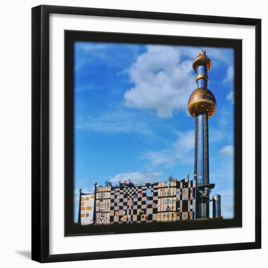 District Heating Plant Spittelau , Vienna-Friedensreich Hundertwasser-Framed Art Print