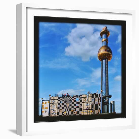 District Heating Plant Spittelau , Vienna-Friedensreich Hundertwasser-Framed Art Print