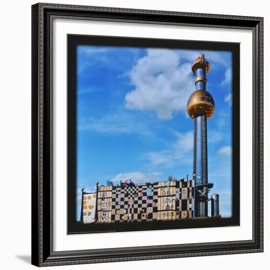 District Heating Plant Spittelau , Vienna-Friedensreich Hundertwasser-Framed Art Print