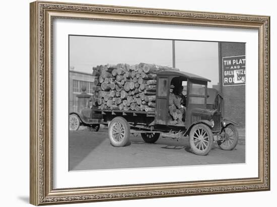 District of Columbia Paper Company Is Getting a Delivery of Logs from Which to Manufacture Paper-null-Framed Art Print