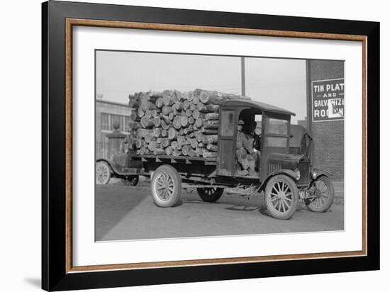 District of Columbia Paper Company Is Getting a Delivery of Logs from Which to Manufacture Paper-null-Framed Art Print