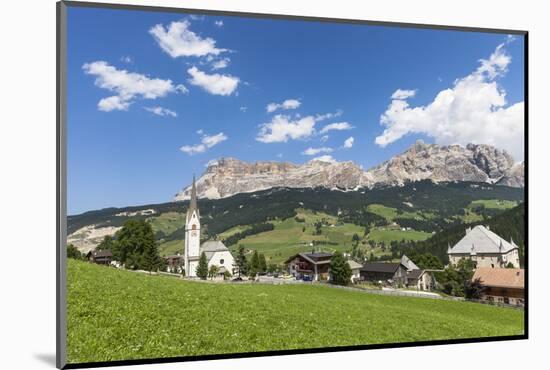 District Stern or La Villa in Front of the Sas Dla Crusc, 'Abtei' or 'Badia', Dolomites-Gerhard Wild-Mounted Photographic Print