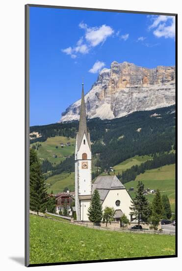 District Stern or La Villa in Front of the Sas Dla Crusc, 'Abtei' or 'Badia', Dolomites-Gerhard Wild-Mounted Photographic Print