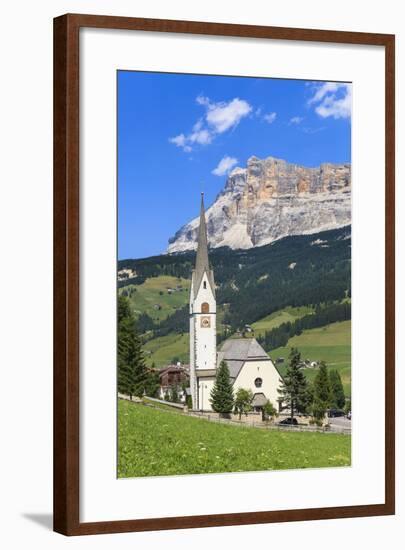District Stern or La Villa in Front of the Sas Dla Crusc, 'Abtei' or 'Badia', Dolomites-Gerhard Wild-Framed Photographic Print