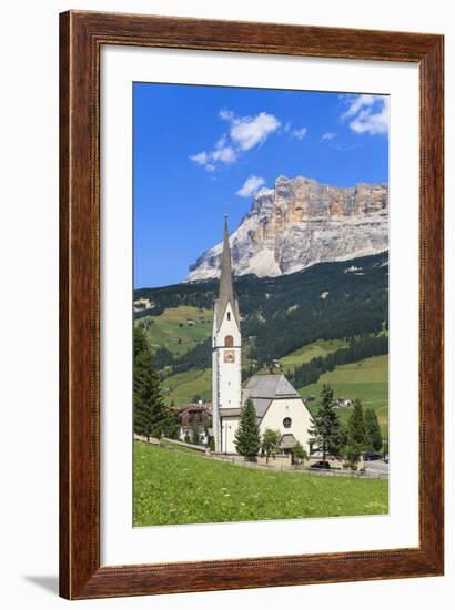 District Stern or La Villa in Front of the Sas Dla Crusc, 'Abtei' or 'Badia', Dolomites-Gerhard Wild-Framed Photographic Print