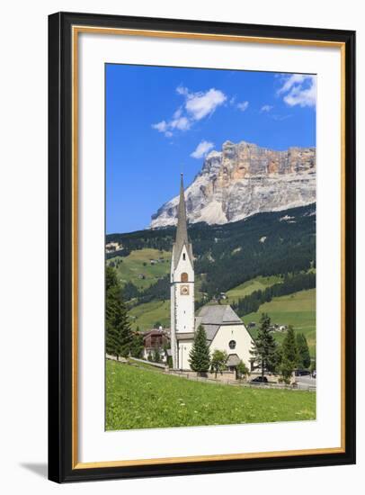 District Stern or La Villa in Front of the Sas Dla Crusc, 'Abtei' or 'Badia', Dolomites-Gerhard Wild-Framed Photographic Print