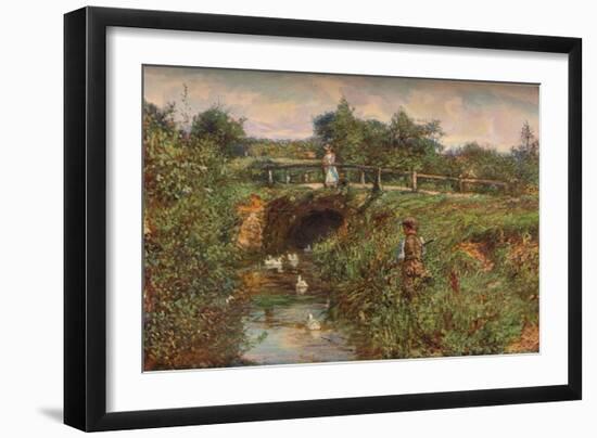 'Disturbing The Fishes', c1901-James Charles-Framed Giclee Print