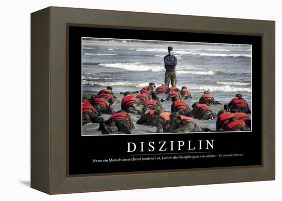 Disziplin: Motivationsposter Mit Inspirierendem Zitat-null-Framed Premier Image Canvas