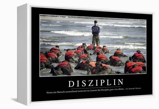 Disziplin: Motivationsposter Mit Inspirierendem Zitat-null-Framed Premier Image Canvas