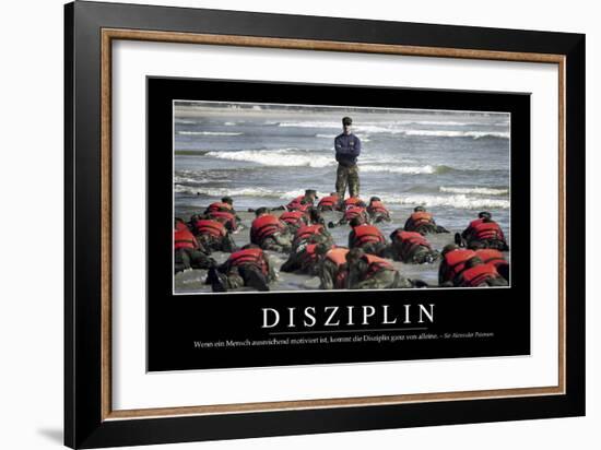 Disziplin: Motivationsposter Mit Inspirierendem Zitat-null-Framed Photographic Print