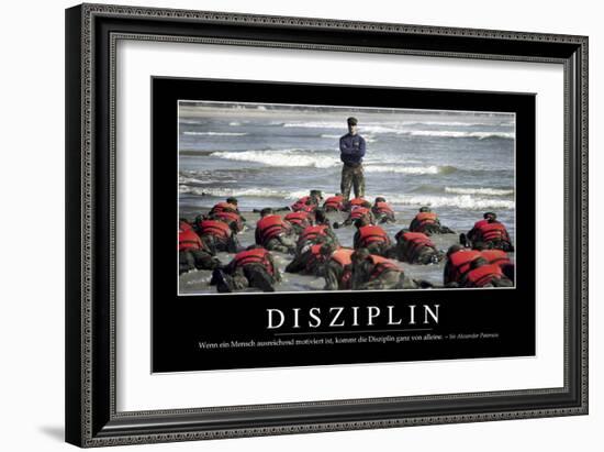 Disziplin: Motivationsposter Mit Inspirierendem Zitat-null-Framed Photographic Print