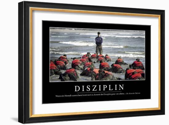 Disziplin: Motivationsposter Mit Inspirierendem Zitat-null-Framed Photographic Print