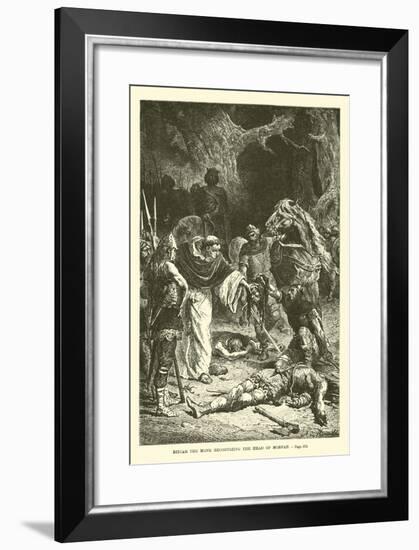 Ditcar the Monk Recognizing the Head of Morvan-null-Framed Giclee Print