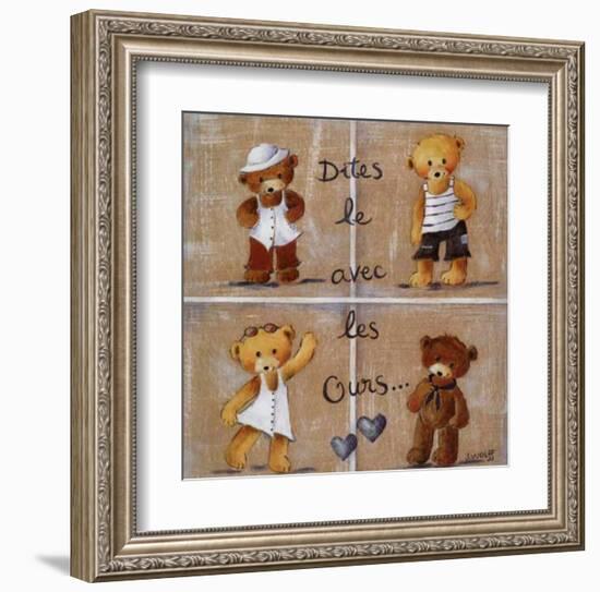 Dites le Avec les Ours-Joëlle Wolff-Framed Art Print