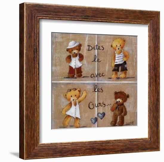 Dites le Avec les Ours-Joëlle Wolff-Framed Art Print