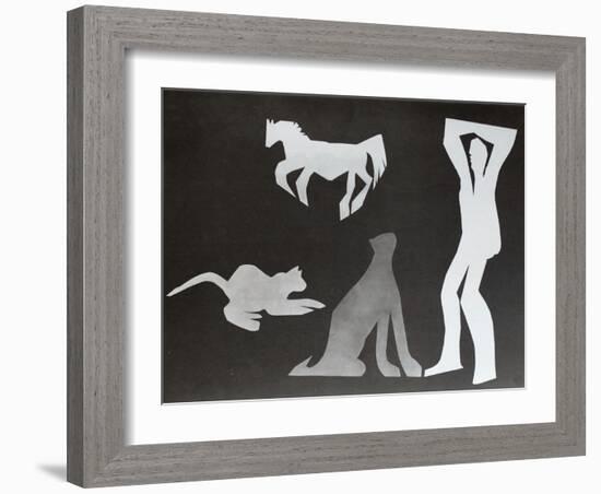 Diurnes - L'homme aux chats I-Picasso & Villers-Framed Premium Edition