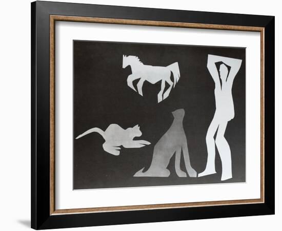 Diurnes - L'homme aux chats I-Picasso & Villers-Framed Premium Edition