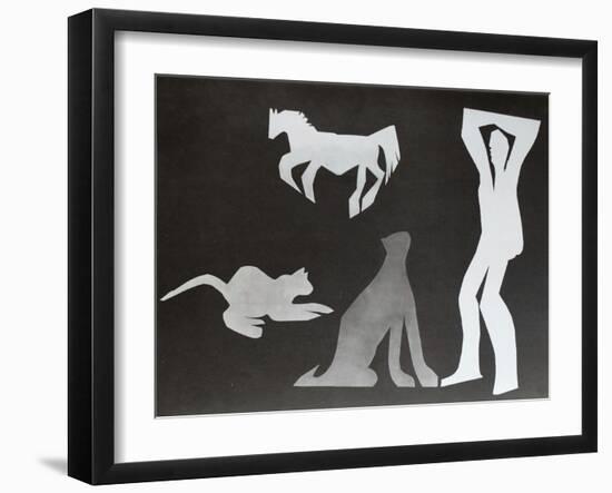 Diurnes - L'homme aux chats I-Picasso & Villers-Framed Premium Edition