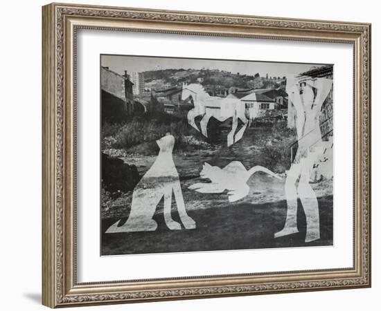 Diurnes - L'homme aux chats II-Picasso & Villers-Framed Premium Edition