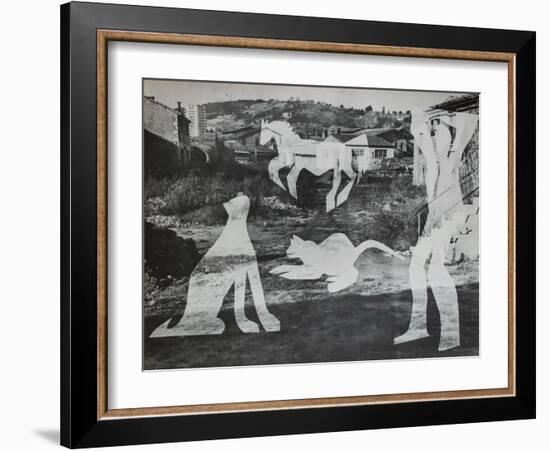 Diurnes - L'homme aux chats II-Picasso & Villers-Framed Premium Edition