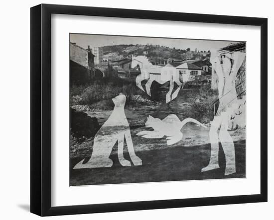 Diurnes - L'homme aux chats II-Picasso & Villers-Framed Premium Edition