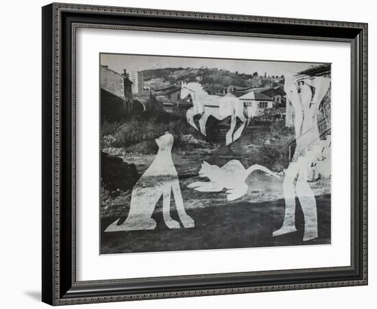 Diurnes - L'homme aux chats II-Picasso & Villers-Framed Premium Edition
