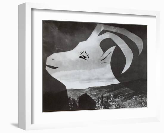 Diurnes - La chèvre à l'horizon-Picasso & Villers-Framed Collectable Print