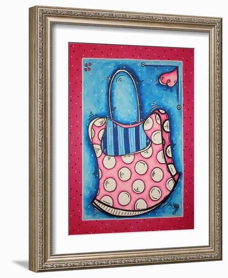 Diva Handbag By-Megan Aroon Duncanson-Framed Art Print