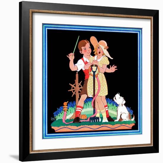 Diva's Duet - Child Life-Frans Kirn-Framed Giclee Print