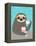 Diva Sloth-Nancy Lee-Framed Stretched Canvas