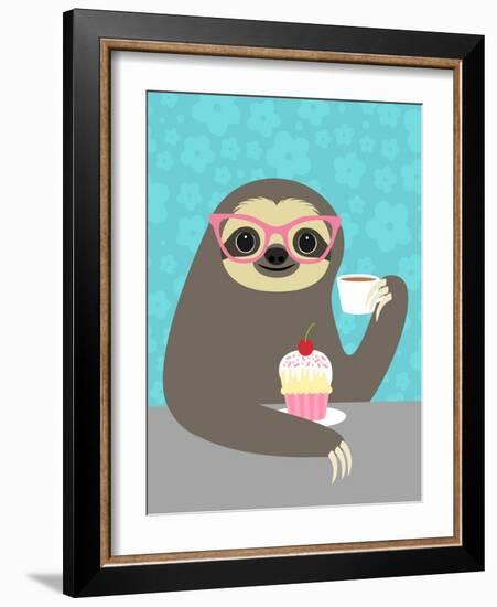 Diva Sloth-Nancy Lee-Framed Art Print