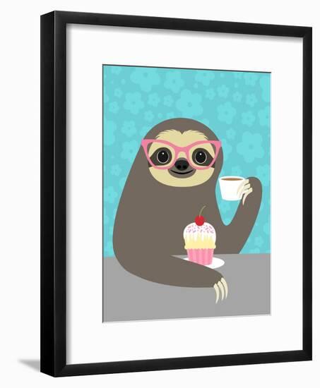 Diva Sloth-Nancy Lee-Framed Art Print