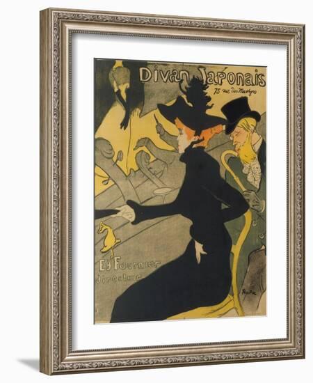 Divan Japonais, 1892-93-Henri de Toulouse-Lautrec-Framed Giclee Print