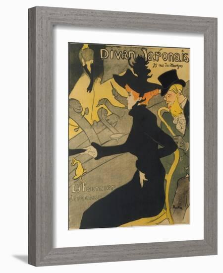 Divan Japonais, 1892-93-Henri de Toulouse-Lautrec-Framed Giclee Print